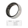 Akozon Fitness Ring, Silver Smart Ring Pedometer Sleep Fitness Monitoring Remote Control Photo Taking Smart Health Ring (12) view 2