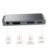 Homoyoyo USB- Adapter with USB Headphone Jack and Pd Charging for Seamless Connectivity and Enhanced Performance Laptops Grey view 2