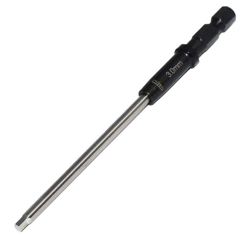 MIP Metric RC 1/4" Hex Bit 9211S 3.0mm  Hex Head Allen Wrench Drill Tools Tool Bits for Screwdrivers, Electric Screwguns, and Power Drills For RC Cars - Made in USA