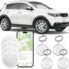 Tracker Device for Vehicles,Mini Hidden Car Tracker with Waterproof Case and Keychains,No Monthly Fee Real Time Car GPS Tracker Works with Apple Find My (iOS Only) (WaterproofWhite,4PCS) view 1