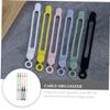 Angoily 60pcs Silicone Wire Organizer Adjustable Cable Ties for Earphone and Charger Management Compact and Easy to Use view 4
