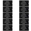 mathiso Customized Credit Card USB Flash Drive Black Card with Your Logo Printed on it - as a Promotional Gift - in Bulk - Customizable (10PACK, 512MB) view 1