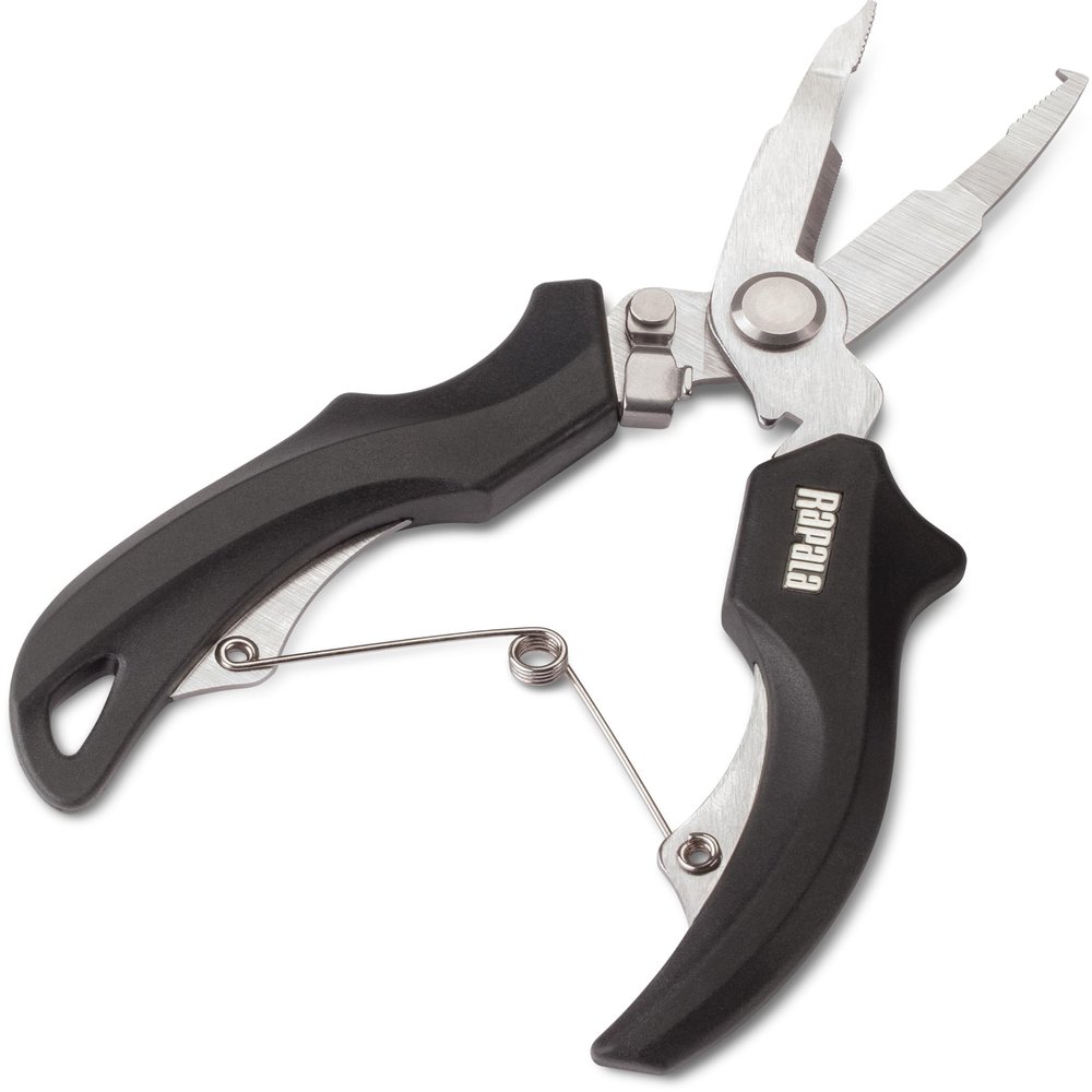 Rapala Split Ring Scissors Fishing Line Cutters for Braided Mono and Fluorocarbon with Split Ring Tool