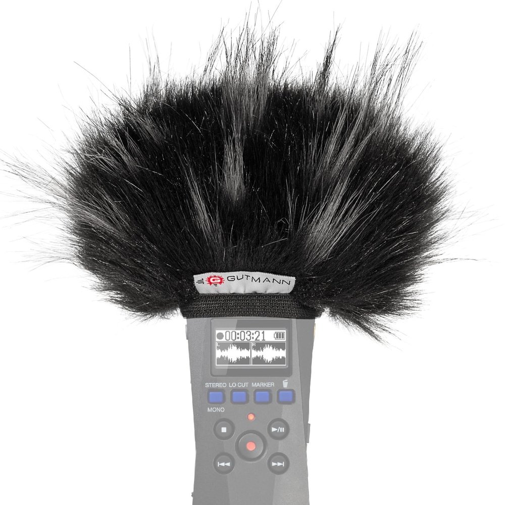 Gutmann Microphone Fur Windscreen Windshield for ZOOM H1essential Premium Edition STAR with inner lining | Made in Germany