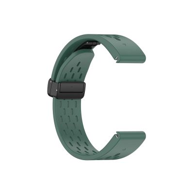 WUURAA 20 22 26mm For Garmin Fenix 7XPro Silicone Quick Release Strap Belt For Fenix5 5X 5SPlus 6 6X 6SPro Watch Band Instinct Wristband (Color : Dark green, Size : 26mm Fenix7X)