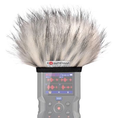 Gutmann Microphone Fur Windscreen Windshield for ZOOM H4essential Premium Edition HUSKY with inner lining | Made in Germany