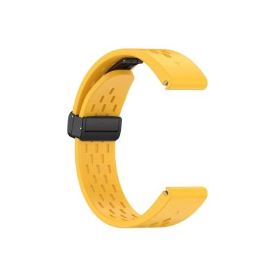 WUURAA 20 22 26mm For Garmin Fenix 7XPro Silicone Quick Release Strap Belt For Fenix5 5X 5SPlus 6 6X 6SPro Watch Band Instinct Wristband (Color : Yellow, Size : 20mm Fenix7S 7SPro)
