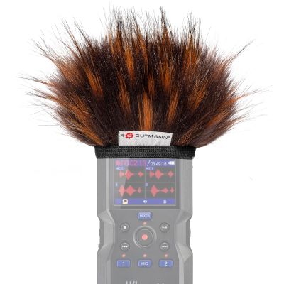 Gutmann Microphone Fur Windscreen Windshield for ZOOM H4essential FIRE | Made in Germany