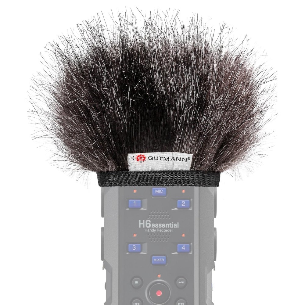 Gutmann Microphone Fur Windscreen Windshield for ZOOM H6essential Premium Edition MERCURY with inner lining | Made in Germany