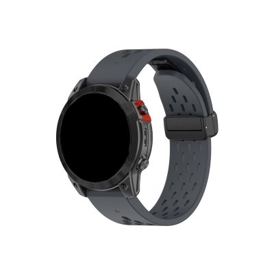 WUURAA 20 22 26mm For Garmin Fenix 7XPro Silicone Quick Release Strap Belt For Fenix5 5X 5SPlus 6 6X 6SPro Watch Band Instinct Wristband (Color : Dark gray, Size : 20mm Fenix6S 6SPro)