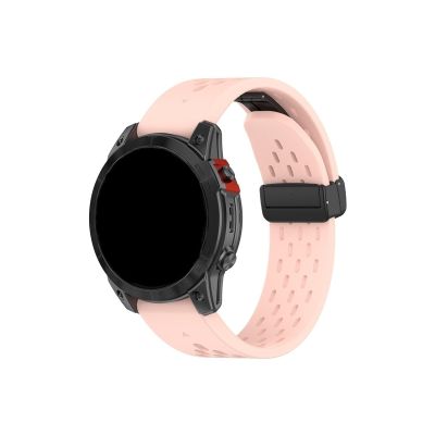 20 22 26mm For Garmin Fenix 7XPro Silicone Quick Release Strap Belt For Fenix5 5X 5SPlus 6 6X 6SPro Watch Band Instinct Wristband (Color : Pink, Size : 22 Fenix5 5Plus)