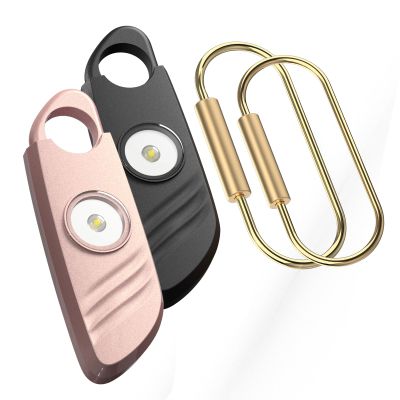 Personal Safety Alarm - 2 Pack, 140db Siren, Powerful Safe Sound, Personal Alarm with Strobe Light and Convenient Copper Ring Keychain
