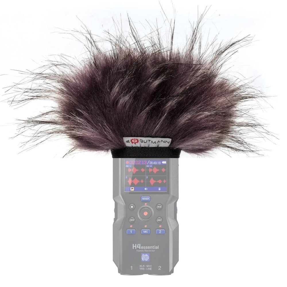Gutmann Microphone Fur Windscreen Windshield for ZOOM H4essential Premium Edition NEPTUNE with inner lining | Made in Germany