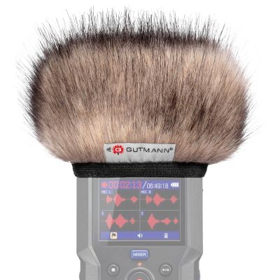 Gutmann Microphone Fur Windscreen Windshield for ZOOM H4essential Premium Edition CAT with inner lining | Made in Germany