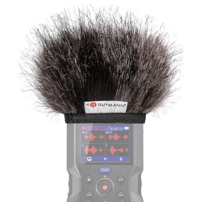 Gutmann Microphone Fur Windscreen Windshield for ZOOM H4essential Premium Edition MERCURY with inner lining | Made in Germany