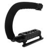 Veemoon Professional Phone Stabilizer Rig with Grip Handle for Video Recording Compatible with DSLR Cameras U-Shaped Hot Shoe Support for Smooth Filming view 1