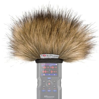 Gutmann Microphone Fur Windscreen Windshield for ZOOM H4essential Premium Edition WOLF with inner lining | Made in Germany