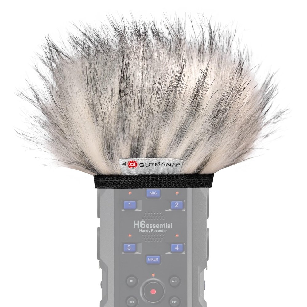 Gutmann Microphone Fur Windscreen Windshield for ZOOM H6essential Premium Edition HUSKY with inner lining | Made in Germany
