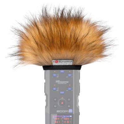 Gutmann Microphone Fur Windscreen Windshield for ZOOM H6essential Premium Edition FOX with inner lining | Made in Germany