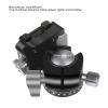 32mm Metal Tripod Ball Head, 360 Rotatable Panoramic Low Head with 1/4 inch Quick Release Plate Bubble Level, for DSLR Cameras Tripods Slider, 8kg/17.6lb Load Bearing view 3