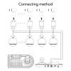 PTZ Camera Controller, Professional Joystick Keyboard with LCD Display RS485 Protocol Control for CCTV ABS US Plug view 4