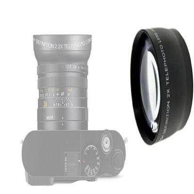 49MM HD 32K 2.2X TELEPHOTO Zoom Lens for Leica Q3 Digital Camera