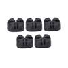 5Pcs Silicone Cable Winder and Wire Organizer Clip for Desktop Management Soft Material Easy Peel Stick Installation Cord Holder for Power and Charging Cables Black view 1