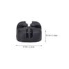 5Pcs Silicone Cable Winder and Wire Organizer Clip for Desktop Management Soft Material Easy Peel Stick Installation Cord Holder for Power and Charging Cables Black view 3