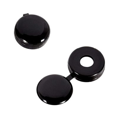 Pasuihcay Cap Cup Washer hinged Cover Black (Pack of 50)