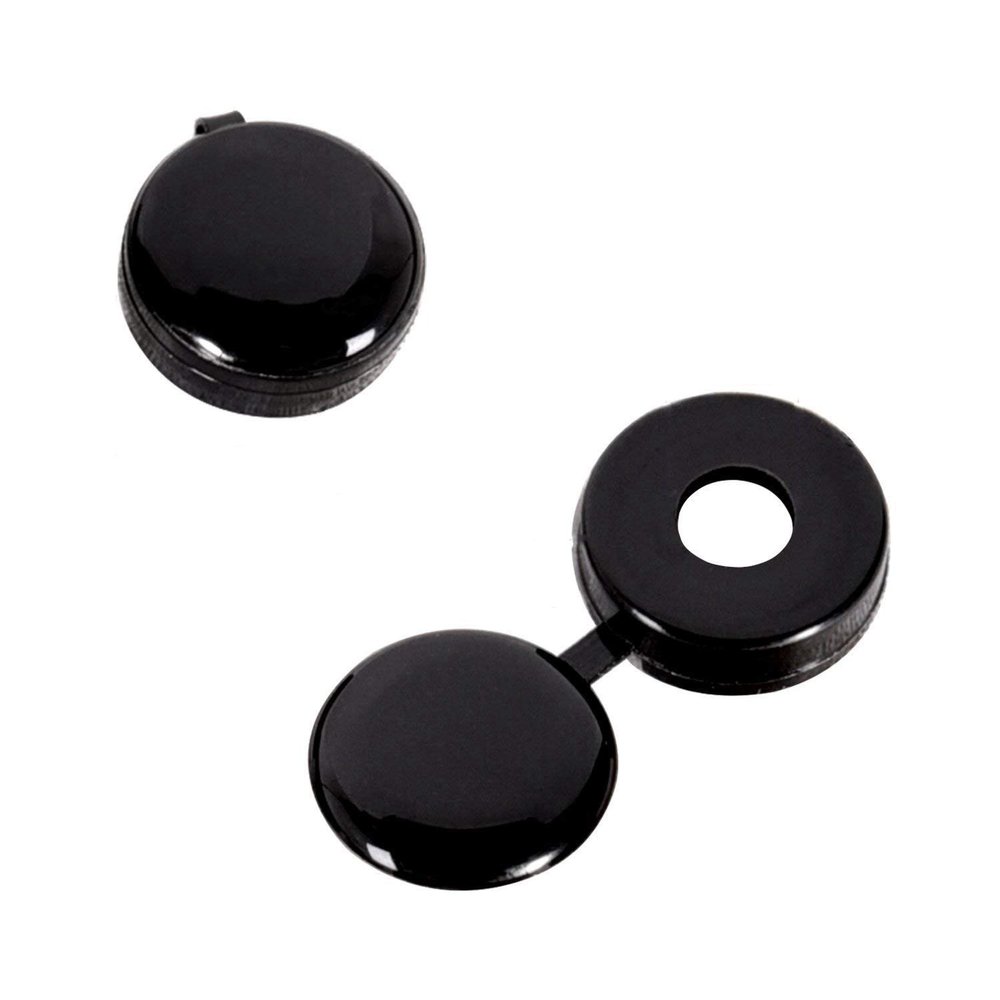 Pasuihcay Cap Cup Washer hinged Cover Black (Pack of 50)