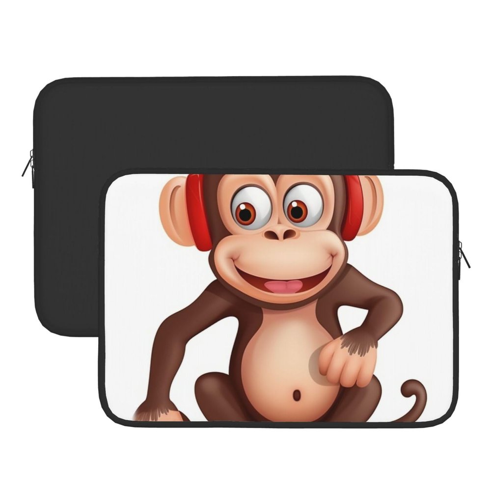15 inch Laptop Sleeve Naughty Monkey Laptop Case Sleeve Laptop Bag Shockproof Computer Sleeve