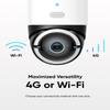 eufy Security 4G LTE Cam S330, 4K Cellular Wireless Security Camera, Pan and Tilt, Solar Powered, AI Human/Vehicle Tracking, with SIM Card and 32GB SD Card. (Renewed) view 4