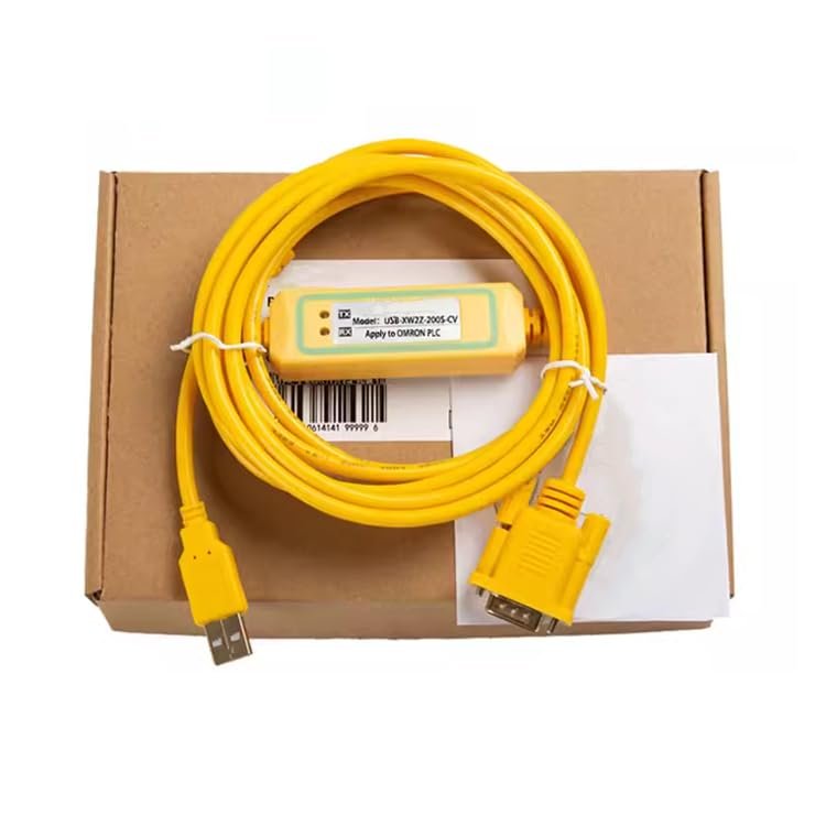 USB-XW2Z-200S-CV Applicable Communication Download Cable PLC Programming Cable High Speed and Stable Model FT232RL Chip/Yellow Gold-Plated Plug 3 Meters