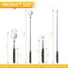 Telescoping Magnetic Pickup Tool Set Pull Force 22 lb, Extendable Magnet Pick-Up Tools, Telescopic Magnet Stick, Round 360 Swivel Adjustable Inspection Mirror, Birthday Gifts for Men, Dad, 2 Pack view 2