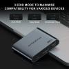 HDMI Splitter 1 in 2 Out 4K 60Hz 4:4:4, AVIDGRAM HDMI 2 Port Splitter with Copy, Downscaler, and Auto Mode for Dual Identical Display, Compatible with Xbox, PS4 Pro, PS5 (Gray) view 4