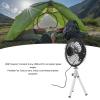 Tyenaza Mini Tripod Fan Stainless Steel Quiet Mini Fan Rechargeable Desk Fan with Tripod Operation Anti Slip Silicone Pad Portable for USB Fan for Home Office Travel view 2