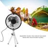 Tyenaza Mini Tripod Fan Stainless Steel Quiet Mini Fan Rechargeable Desk Fan with Tripod Operation Anti Slip Silicone Pad Portable for USB Fan for Home Office Travel view 3