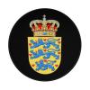 axxor Coat of Arms of Denmark Mousepads Round with Non-Slip Rubber Base Mouse Pad, for Office Laptop 8 x 8 Inch 1, Black view 1