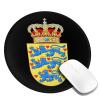 axxor Coat of Arms of Denmark Mousepads Round with Non-Slip Rubber Base Mouse Pad, for Office Laptop 8 x 8 Inch 1, Black view 2