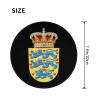 axxor Coat of Arms of Denmark Mousepads Round with Non-Slip Rubber Base Mouse Pad, for Office Laptop 8 x 8 Inch 1, Black view 3
