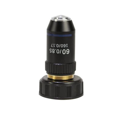 195 Black Achromatic Objective 4X 10X 20X 40X 60X 100X Microscope Objective Lens RMS 20.2mm Objective Parts (Color : 60X) (60X)