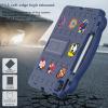 AKABEILA Compatible with Samsung Galaxy Tab S7 FE 12.4(2021)/Tab S7 Plus(2020)/Tab S8 Plus(2022) 12.4/Tab S9 Plus(2023) 12.4 Tablet Case, Kids Case with Shoulder Strap & Pen Tray Navy Blue view 4