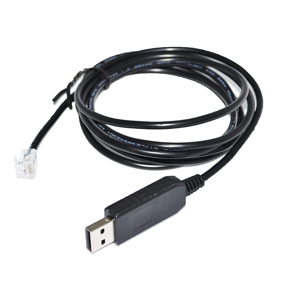 Tongkat F1T`D2I FT232RL RS232 RJ11 RJ12 to USB 6P4C p/Lug Adapter Console Cable Fit Fit Compatible HIRSCHMANN RS20 Switch V.24 Port Configuration KABLE(3m,FT231XS Chip)