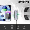 Minisopuru Powered USB C Hub  Support Max 45W Charging with 72W Power Adapter, 10Gbps Data Transfer, USB-C Powered Hub for Laptop, MacBook,iPad (Not for Monitor) view 4