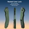 CIVIVI Bluetick Folding Knife for EDC, Pocket Knife with 3.47" 14C28N Blade Canvas Micarta Handle, Utility Knife for Outdoors Indoors C23050-3 view 4
