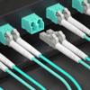 BEHONA LC to LC Fiber Patch Cable, OM3 Multimode 1M/3ft 5Pack, 10G/40G Duplex 50/125m, LSZH Jacket for Data Center/SFP+ Transceivers - Corning Fiber & Zirconia Ceramic view 2