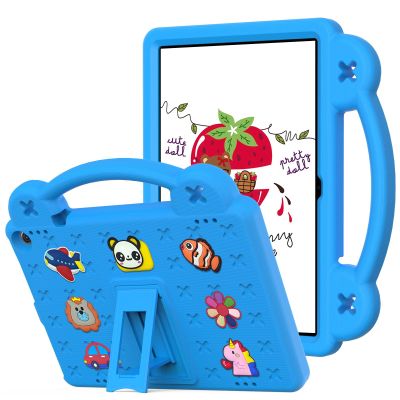 AKABEILA Compatible with ONN 10.1(GEN3) 2022(1000071485)/Amazon Fire HD 10(2021/2023)/Fire HD 10 Plus(2021/2023) Tablet Case, Kids Case with Shoulder Strap & Stand Handle Sky Blue