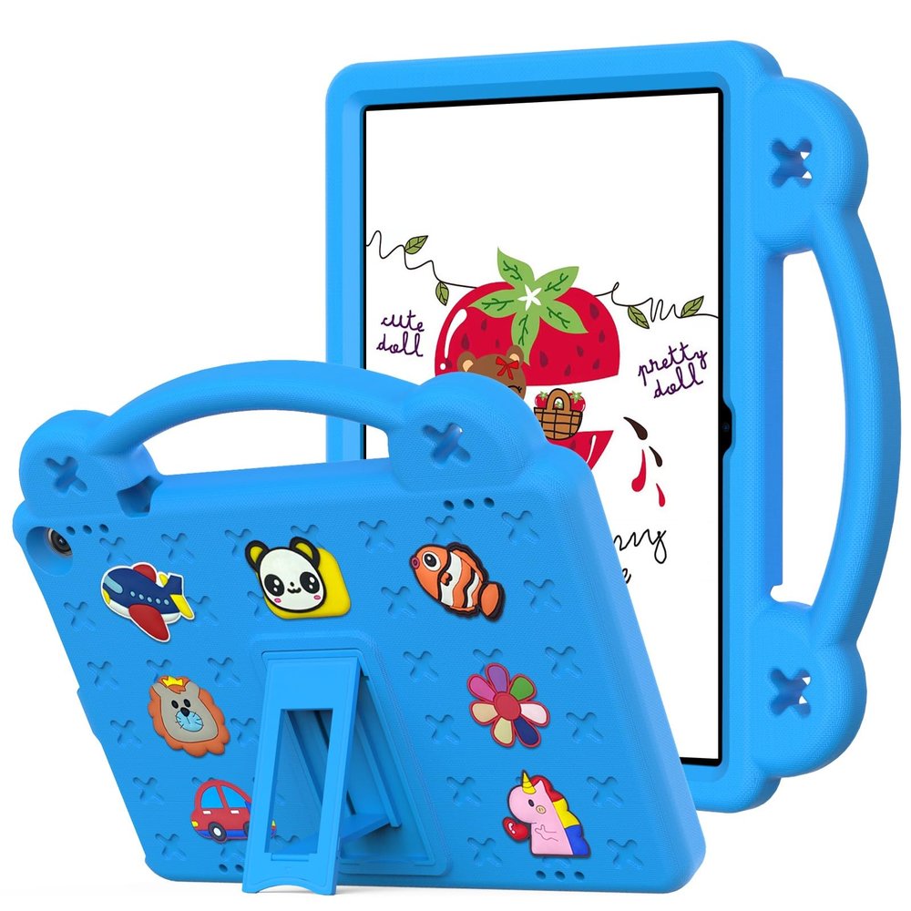 AKABEILA Compatible with ONN 10.1(GEN3) 2022(1000071485)/Amazon Fire HD 10(2021/2023)/Fire HD 10 Plus(2021/2023) Tablet Case, Kids Case with Shoulder Strap & Stand Handle Sky Blue