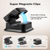 18 Pack Magnetic Cord Organizer Holder,Strong Adhesive Desk Cable Management Easy Open,Organize Phone Charging Cords Wire Holder Organizer Neatly for Home,Office,Car,Desk,Nightstand-Black view 3