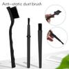 Pasuihcay 6 in 1 Plastic Small Portable Handle Nylon Anti Static Brushes Cleaning Keyboard Brush Kit, Black (Zip Bag) view 3
